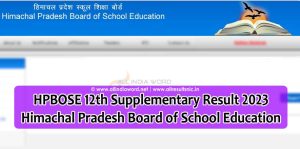 HPBOSE 12th Compartment Result 2023