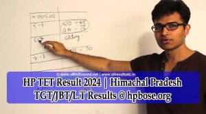 Himachal Pradesh TGT JBT L.T Result 2024